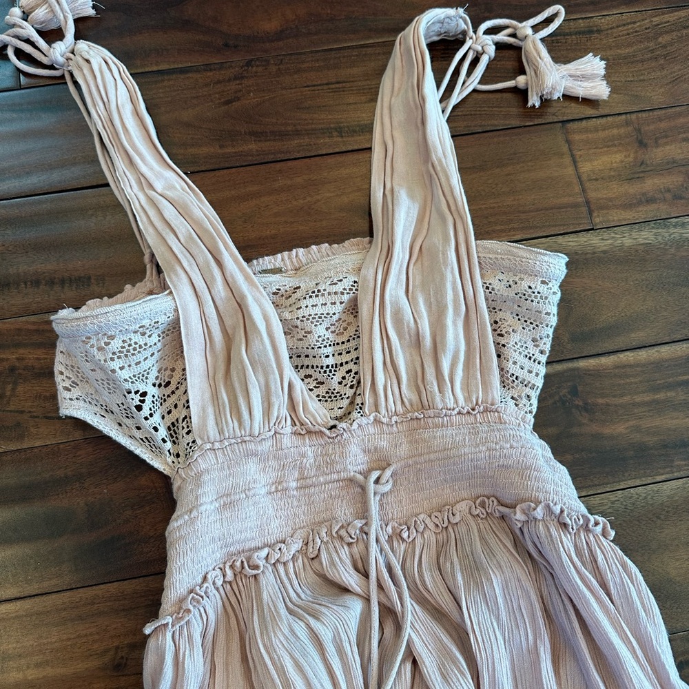 Free People Santa Maria Blush Maxi Dress Size Small - Picture 5 of 6